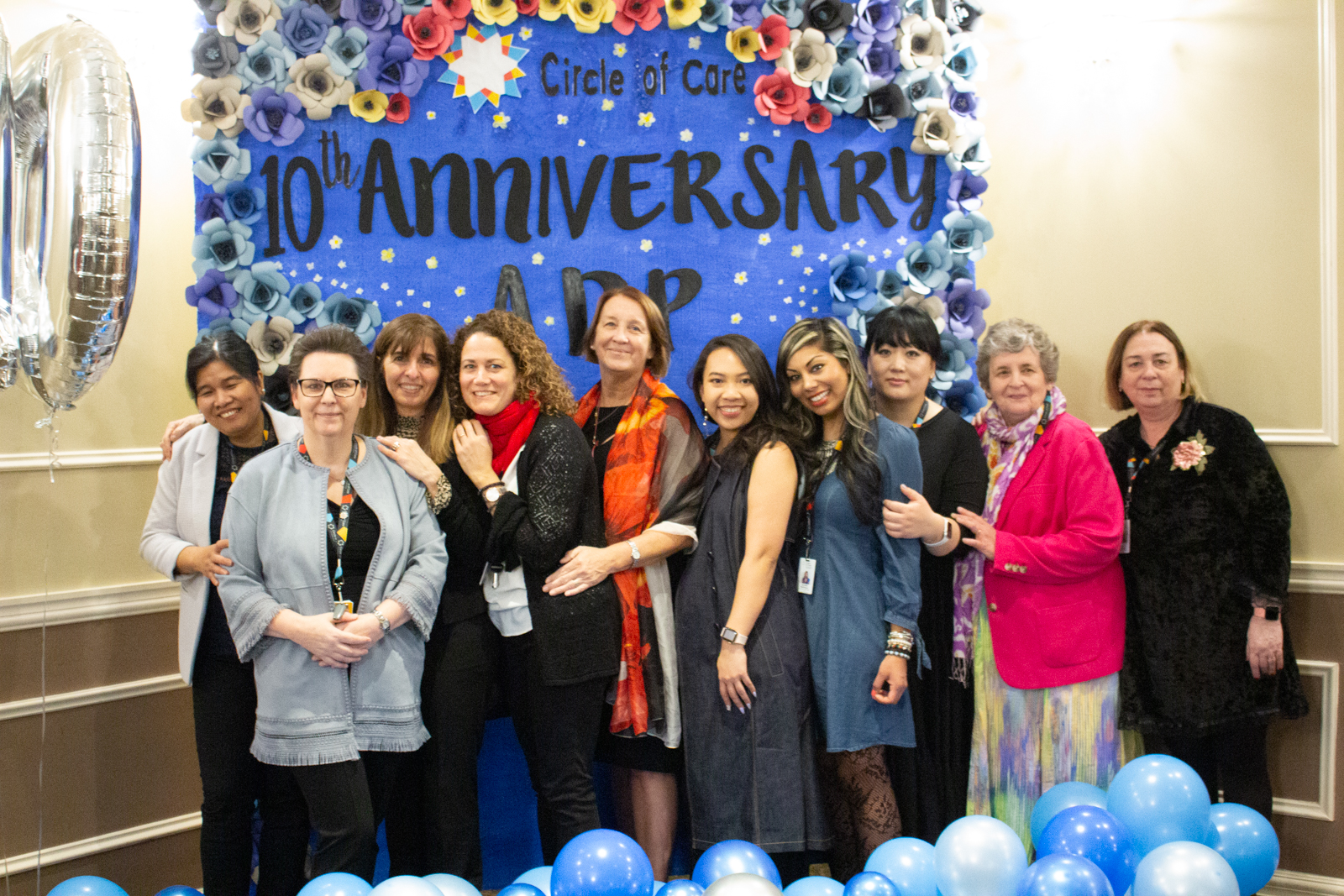image of ADP staff at the 10th anniversary gala